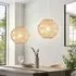 Artisanal Rattan Pendant Light - Natural