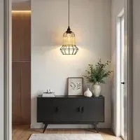 Basket-Inspired Pendant Light - Natural, Rattan