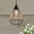 Basketweave Rattan Pendant Light - Natural