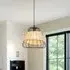 Bell-Shaped Pendant Light - Natural, Rattan