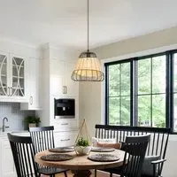 Bell-Shaped Pendant Light - Natural, Rattan