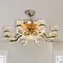Ceiling Fan with Light - Gold, Crystal