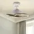 Ceiling Fan with Light - White, Aluminum