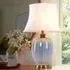 Ceramic Table Lamp with Brushed Glaze - Blue