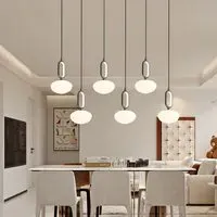 Cloud Glass Pendant Light with Tri-Colour LED - Grey