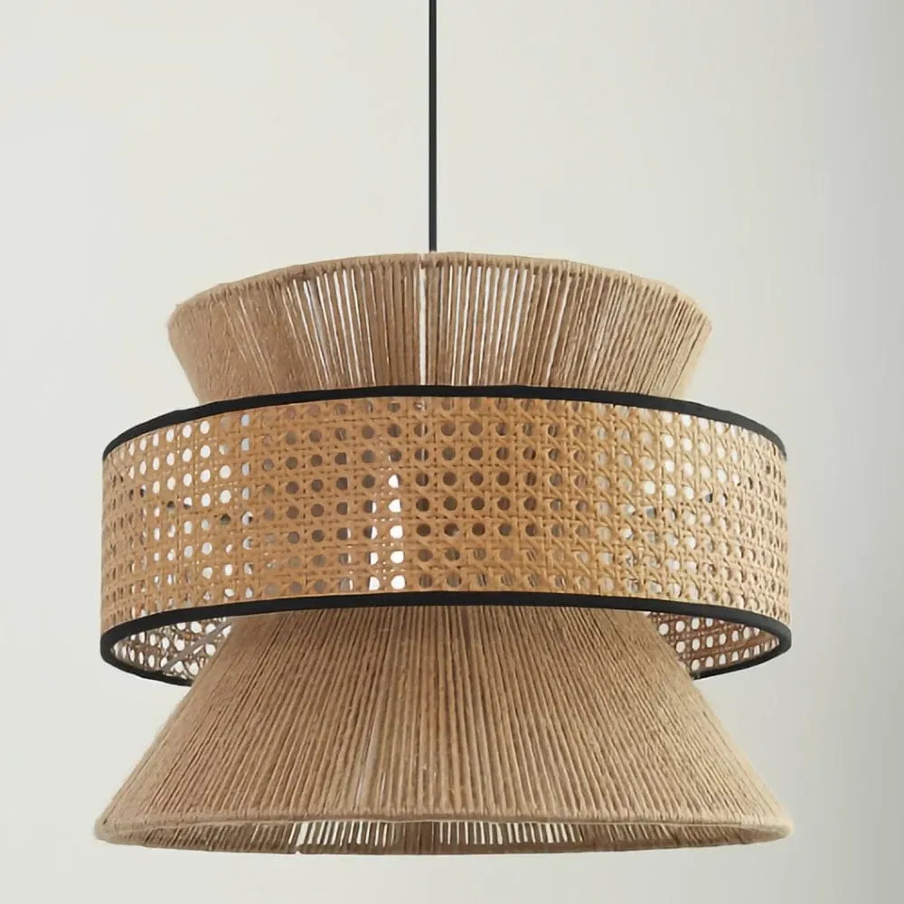 Countryside Hemp Rope Pendant Light - Warm Light image