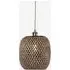 Geometric Pendant Light - Black, Bamboo