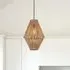Geometric Pendant Light - Natural, Bamboo