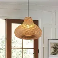 Gourd Bamboo Pendant Light - Natural
