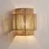 Hand-Woven Half Cylinder Wall Lamp - Hemp Rope