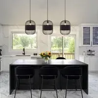 Handcrafted Pendant Light - Black, Iron