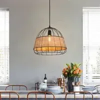 Handcrafted Pendant Light - Natural, Rattan
