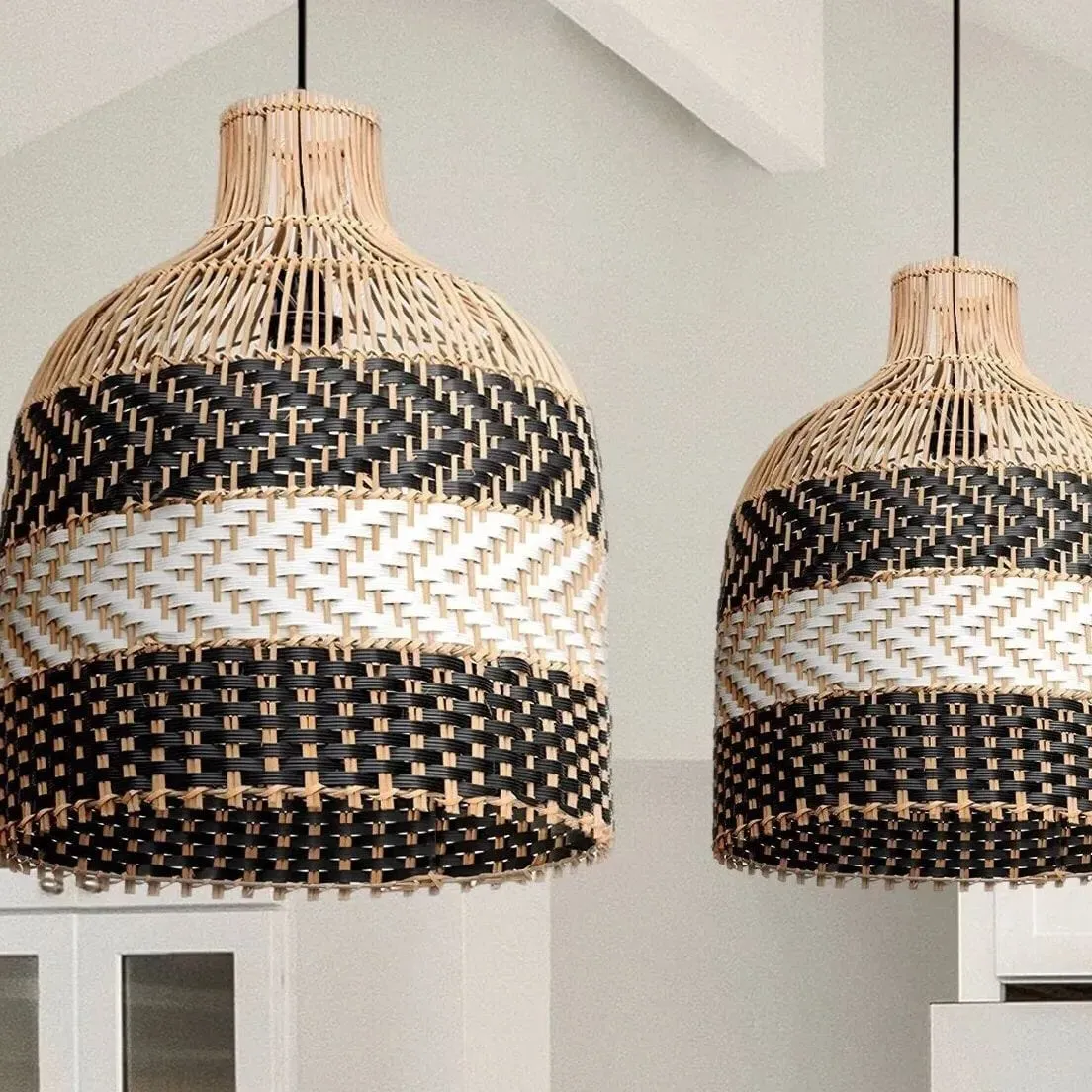 Handcrafted Rattan Pendant Light - Natural image