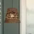 Handwoven Paper Rope Pendant Light - Brown, Straw