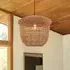 Handwoven Pendant Ceiling Light - Brown, Paper Rope