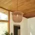 Handwoven Pendant Ceiling Light - Brown, Paper Rope