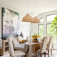 Handwoven Pendant Light - Natural, Rattan