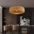 Handwoven Rattan Hanging Pendant Light - Natural