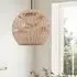 Handwoven Rattan Pendant Light - Brown