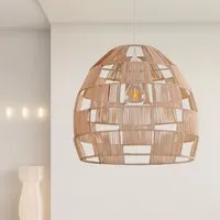 Handwoven Rattan Pendant Light - Natural