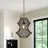Hourglass Pendant Light - Black, Iron