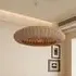 Japanese Shell-Inspired Rattan Pendant Light - Natural