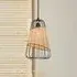 Lantern-Inspired Rattan Pendant Light - Natural