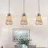 Lantern-Inspired Rattan Pendant Light - Natural