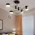 LED Ceiling Light with 3 Color Temperatures - Black & Gold, Metal