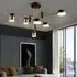 LED Ceiling Light with 3 Color Temperatures - Black & Gold, Metal