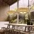LED Drum-Shaped Pendant Light - Natural, Bamboo