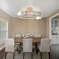 Lightsin Round LED Ceiling Light with Glass Globes - Gold