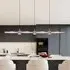 Linear Pendant Light with Remote Control - Silver, Aluminium