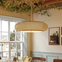 Lutta Handwoven Bamboo Pendant Light - Natural