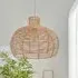 Open Weave Rattan Ceiling Light - Natural
