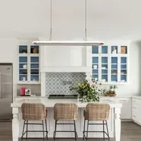 Oval Halo Pendant Light with Adjustable LED - Black