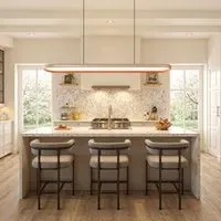 Oval LED Pendant Light - White, Orange