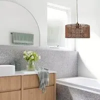 Paper Rope Pendant Light - Brown, Iron