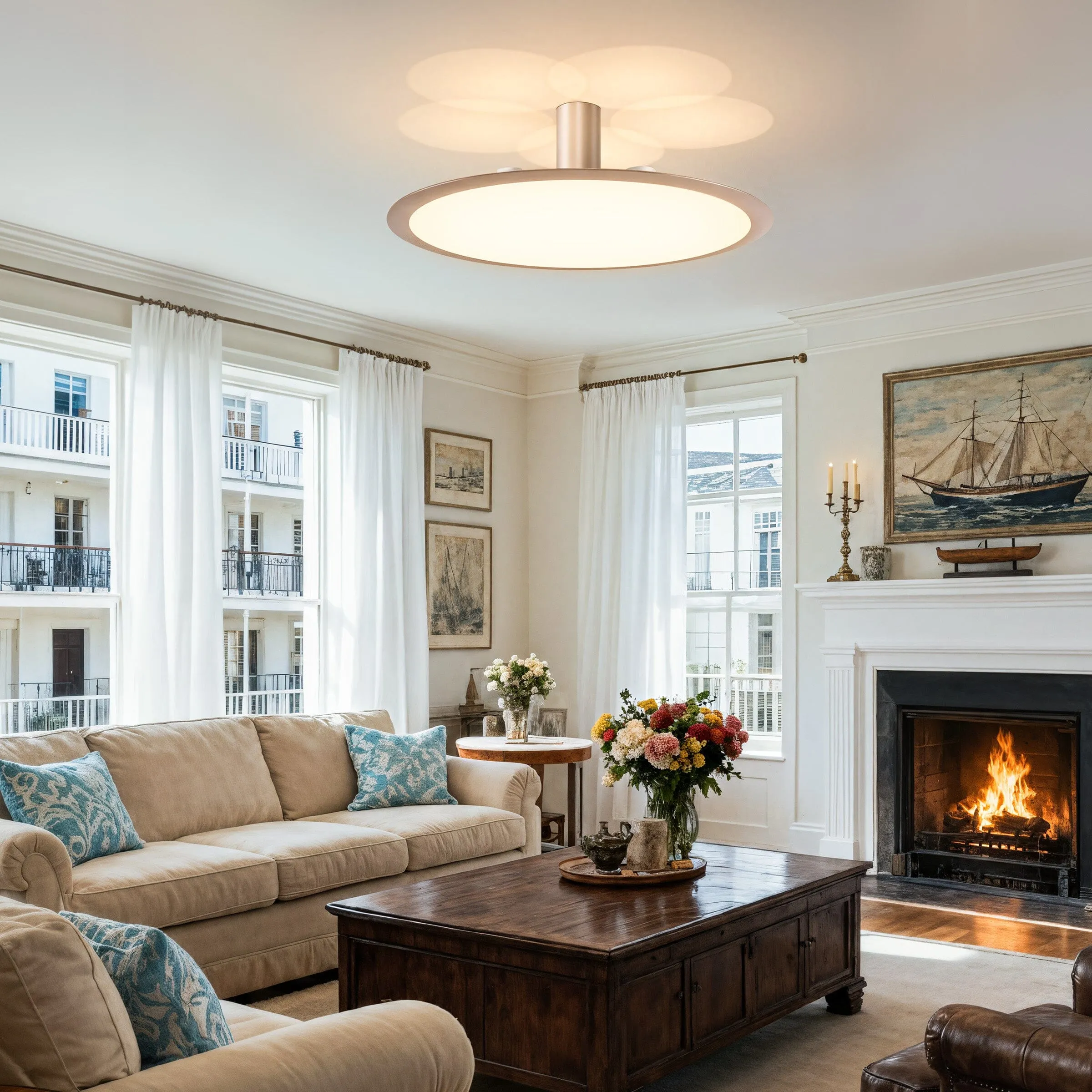 Pendant Light with Stepless Dimming - Rose Gold, Aluminum