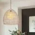 Rattan Art Pendant Light - Brown