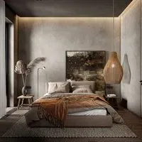 Rattan Pendant Light with Iron Frame - Natural