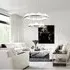 Ring Pendant Light with Dimmable Function - Silver, Aluminum