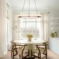 Round Ceiling Pendant Light - Silver, Aluminum