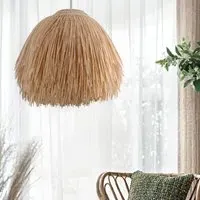 Scarecrow Rattan Pendant Light - Natural