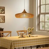 Shadome Handcrafted Pendant Light - Natural, Wood alternate view