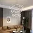 Spiral LED Pendant Light with Adjustable Cables - Rose Red