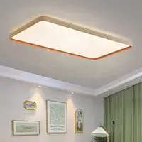 Square LED Ceiling Light Flush Mount Dimmable - White, Aluminum