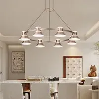 Square LED Pendant Light with 3-Colour Changing - Mocha Gold