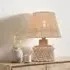 Table Lamp - Pink, Rattan