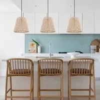 Woven Pendant Light - Natural, Hemp Rope